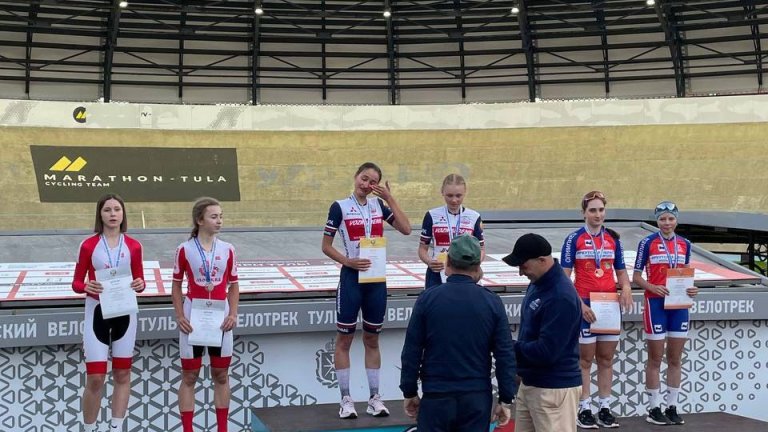 Бронзу первенства России завоевали усольские велогонщицы